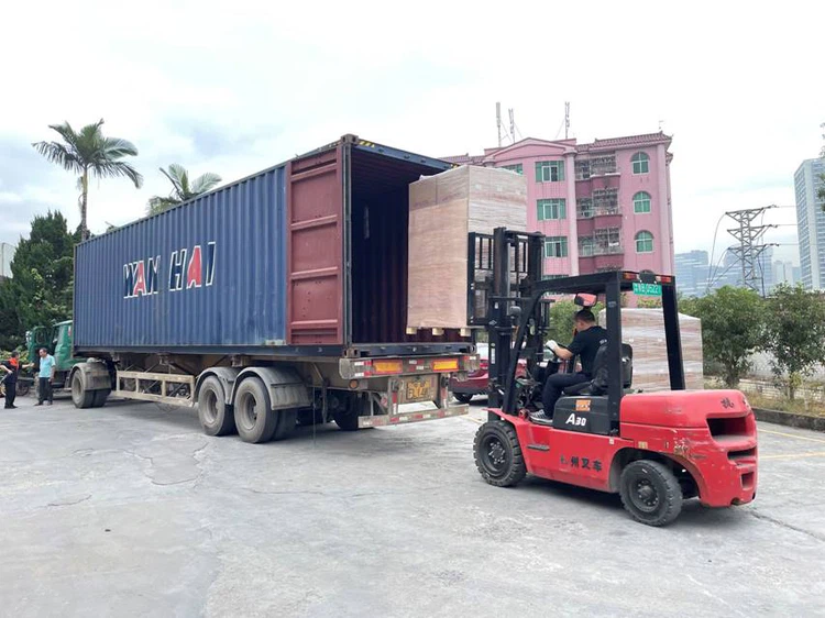 Products destined for Israel are being loaded Products destined for Israel are being loaded